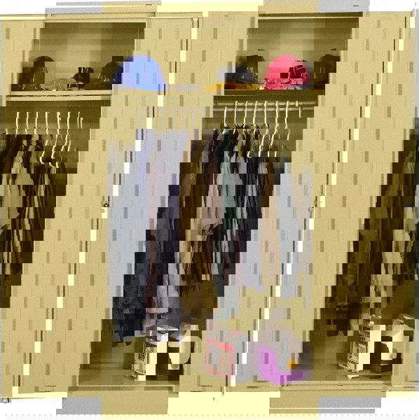 2 Shelf Wardrobe Storage Cabinet